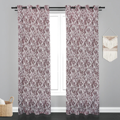 5 ft Lisbon Texure Design PolyCott Fabric Curtain