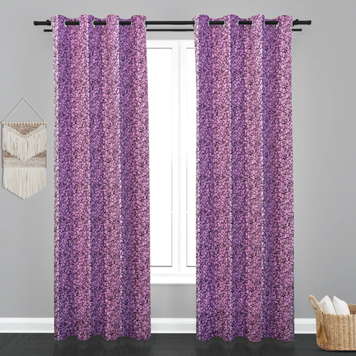 Purple Seoul Texture Design Jacquard Fabric Curtain