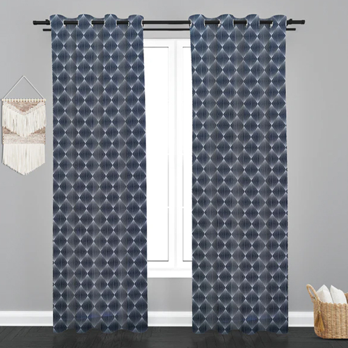 Lima Geometric Design Jaquard Fabric Curtain