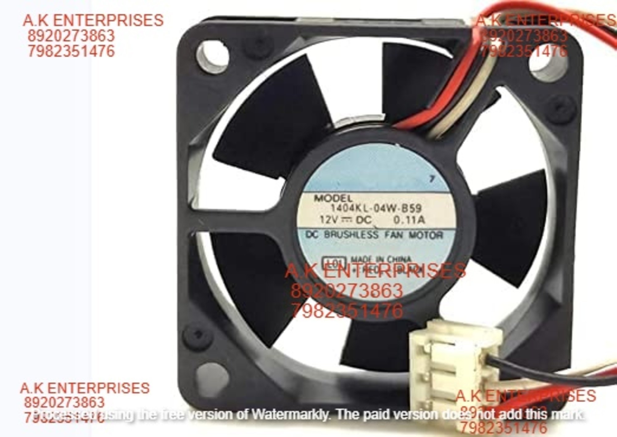 NMB 1404KL-04W-B59 L01 12V 0.11A 3 Wire NMB Fan