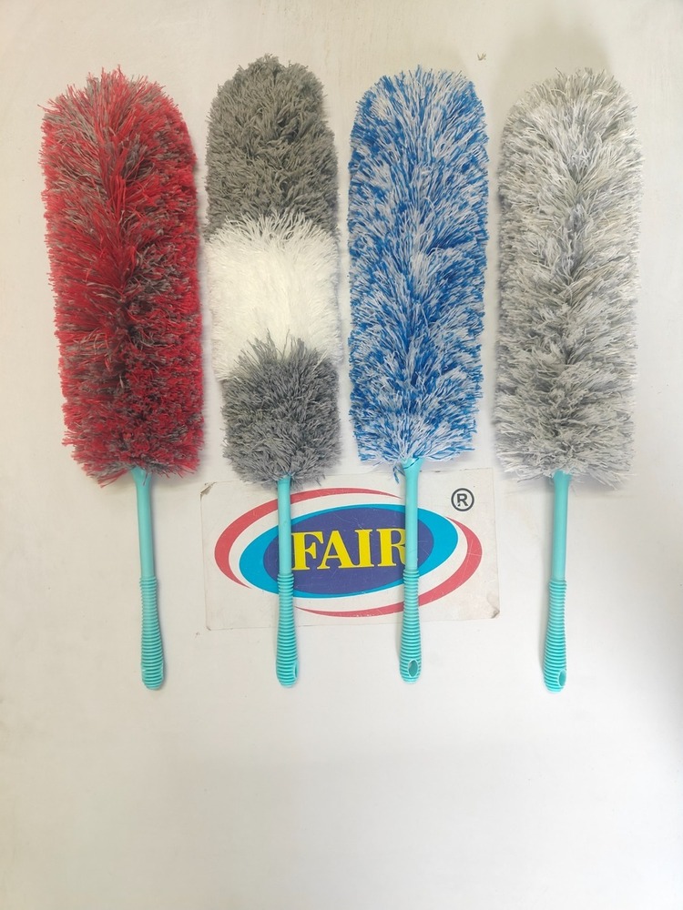 Feather Duster - Cloth Material, Assorted Colors | Ideal For Vehicle Dusting And Cleaning, Durable And Detergent-compatible
