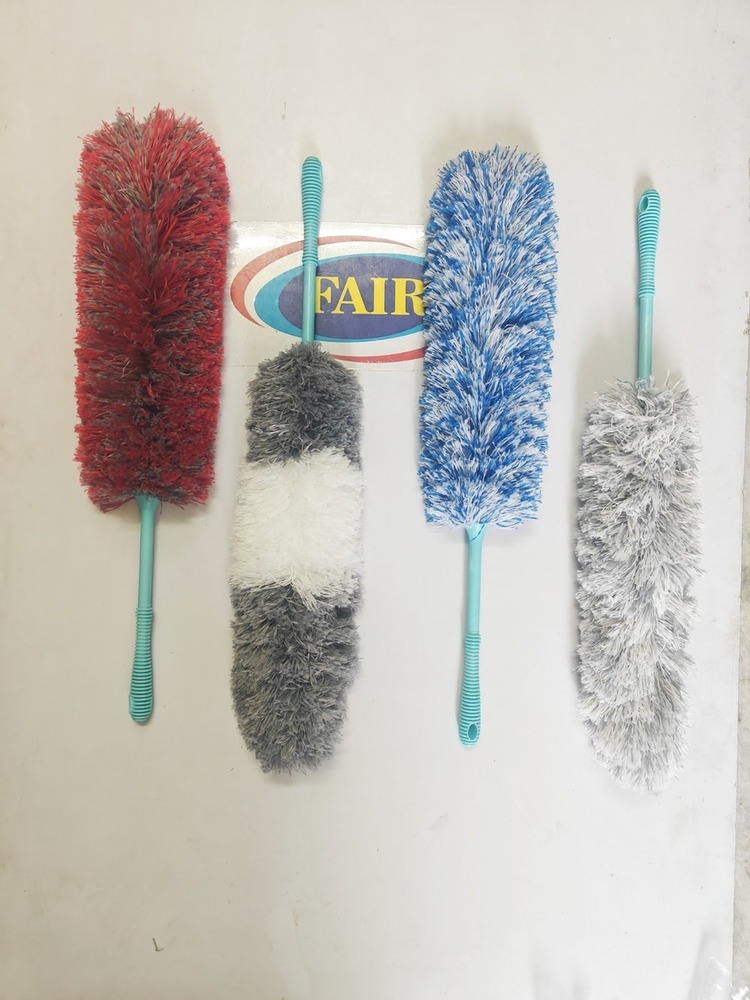 Feather Duster - Cloth Material, Assorted Colors | Ideal For Vehicle Dusting And Cleaning, Durable And Detergent-compatible