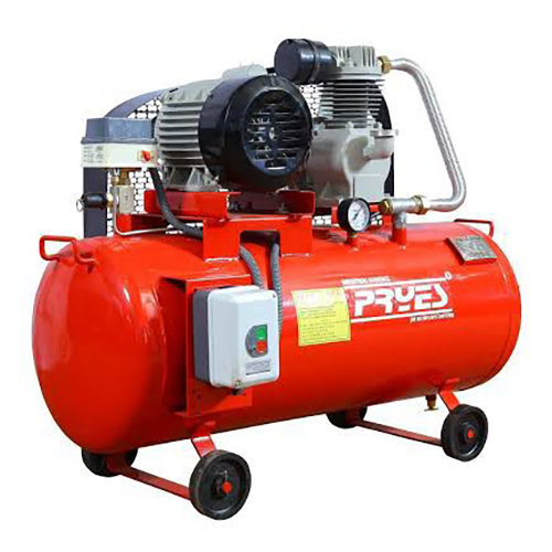 Portable Air Compressor - Metal, Various Sizes Available, High Working Pressure, Red | New, Industrial Use, Warranty Included