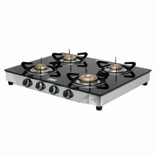 Ceramic Gas Stove - Color: Silver