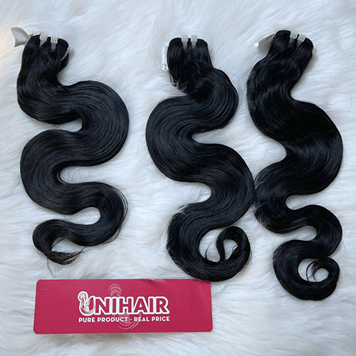 Natural Weft Color Body Wavy Raw Hair