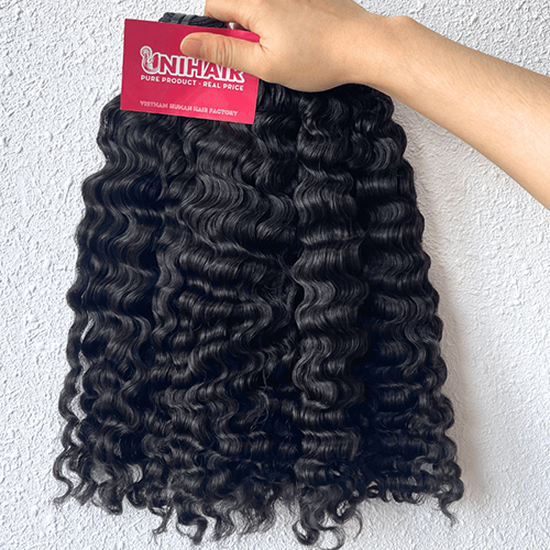 Natural Weft Color Loose Curly Raw Hair - Application: Profesional