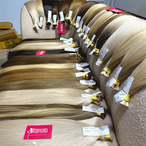 Double Platinum Color Bulk Hair Extension