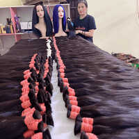 Non Bleaching Double Platinum Bulk Hair Extension - Color: As Per Requirement