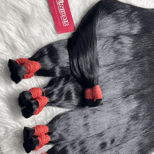 Bleached Black Double Bulk Hair Extension