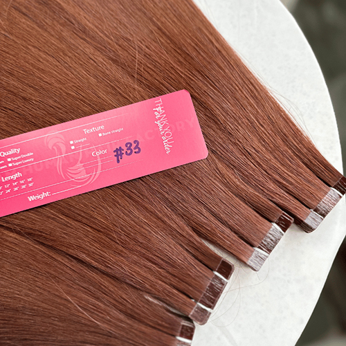 33 Color Straight Normal Tape In Hair Extension