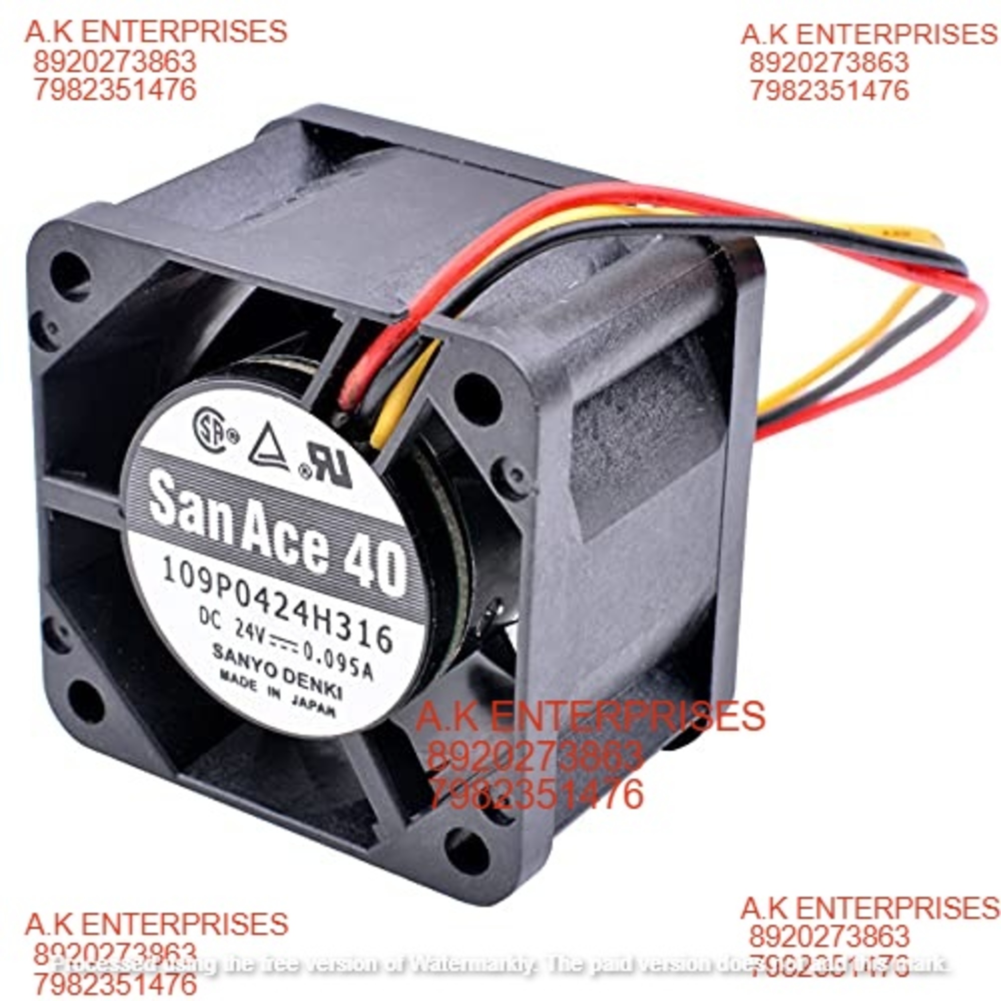 SANACE 109P0424H316 DC24V 0.095A 40x40x28mm3wire for Siemens/Fanuc Cooling Fan