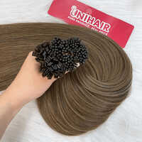 I Tip Hair Extensions - Remy Indian Human Hair, Straight Design with Customizable Color Options - Easy to Clean and Maintain, 1-Year Warranty