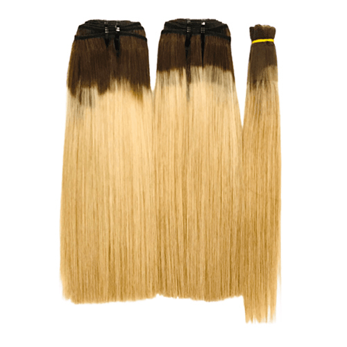 Blonde Ombre Color No Tangle No Shedding Silky Bone Straight Hair