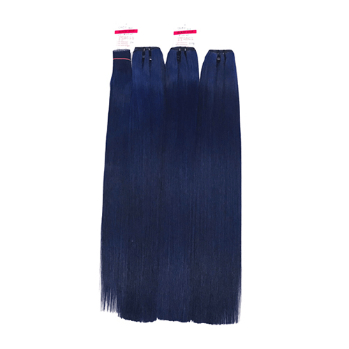 Blue Color No Tangle No Shedding Silky Bone Straight Hair