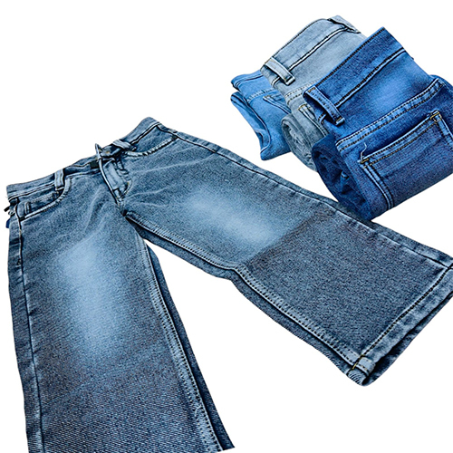 Kids Basic Straight Fit Jeans - Cotton, Sizes M-L-XL-S | Modern Design, Washable in Various Colors