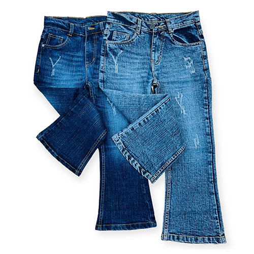 Kids Unisex Heavy Quality Bell Bottom Jeans - Color: Different Available