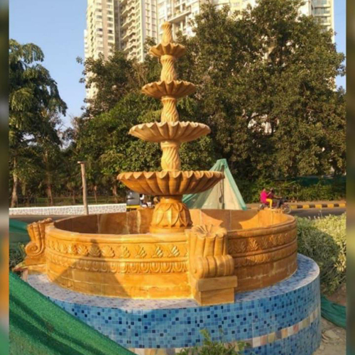 Public Garden Fountain - Color: Brown