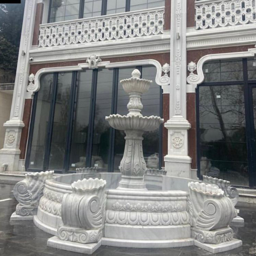 Outdoor Decorative Fountain - Color: White