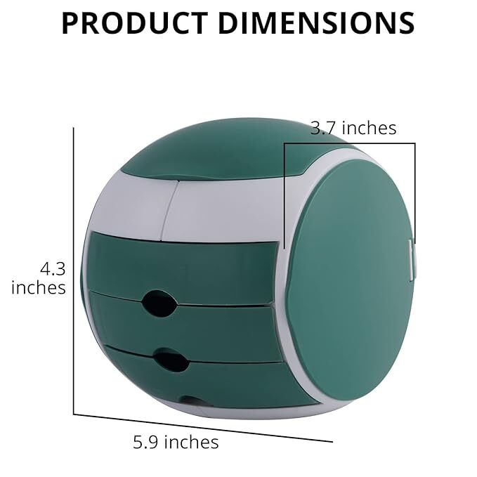 CherryBox Jewelry Box Organizer for Women Girls, 3-Drawer Jewelry Storage Box with Mirror Jewelry Travel Case Holder Compact Drawers Set