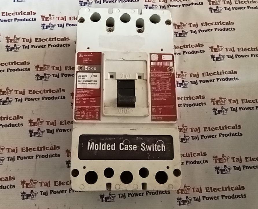 CUTLER HAMMER DK-K DK3400KX02Y 12D08 400A 3POLE MCCB CIRCUIT BREAKER