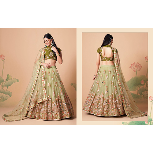 Green Designer Lehenga - Ethnic Region: Indian