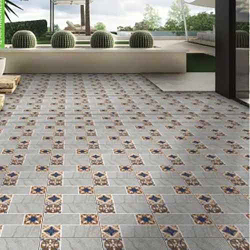 16x16 Vitrified Parking Tiles - Color: Multicolor