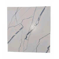 Square Glazed Vitrified Tiles - Porcelain, 2x2 Feet, Pure White | Super Glossy Finish, Non-Slip Safety, 20mm Thickness for Elegant Flooring