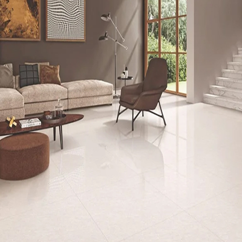 Vitrified Floor Tiles - Color: White