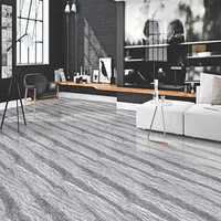 Double Charge Vitrified Tiles - 600x600mm, Polished Natural Stone, Grays Color, Non-slip Surface, Square Edge Design For Interior Flooring