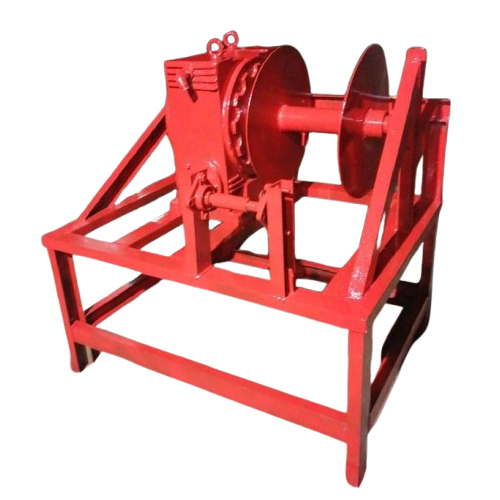 Tractor Pto Winch Machine - Color: Red