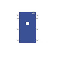 Blue Fire Rated Gi Door Frames - Galvanized Iron, Various Sizes And Thicknesses, Vibrant Blue Finish | Industrial Use, Sleek Plain Design