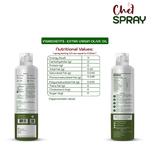200 ml Extra Virgin Olive Oil Spray