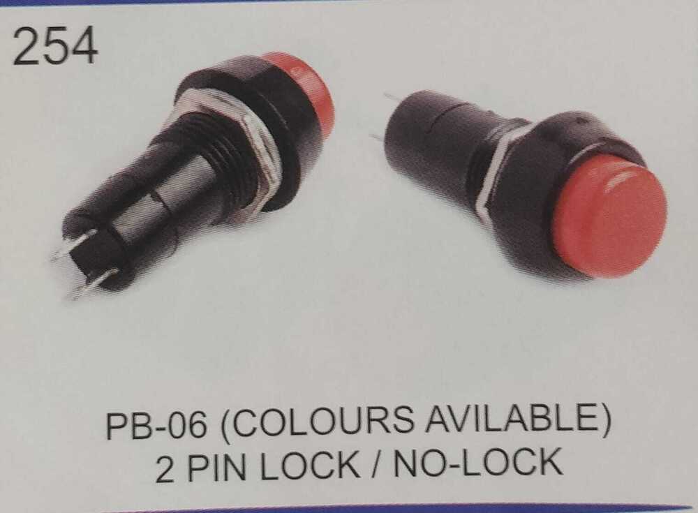 PB-06 (COLOURS AVAILBLE )2 PIN LOCK /NO LOCK