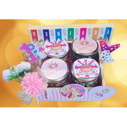 4 Jars Baskets - High-Quality Material, Various Sizes Available , Customizable Logo Gift Hampers for Any Celebration