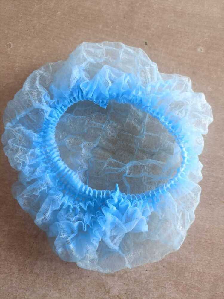 Non Woven Bouffant Cap - Color: Sky Blue