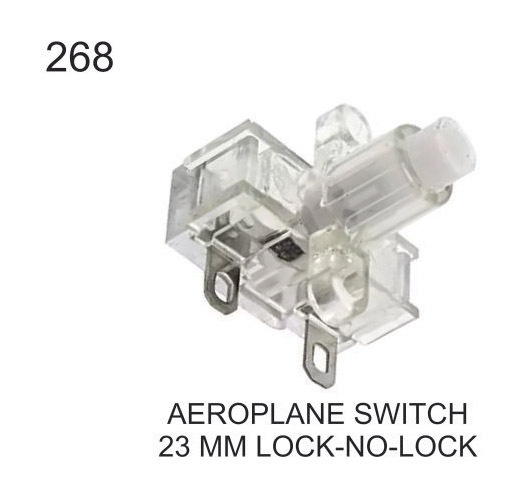 AEROPLANE SWITCH 23 MM LOCK NO LOCK