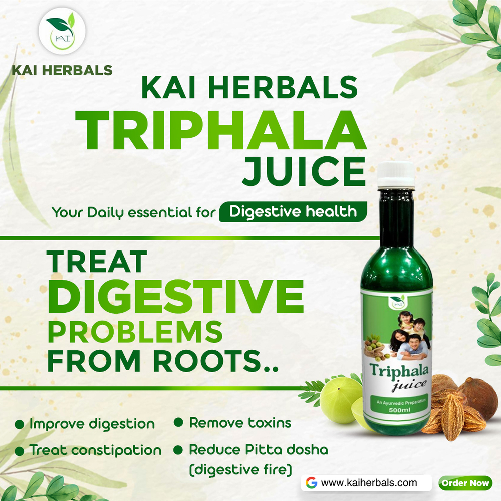 Triphala Juice - Medical-grade Herbal Detox Drink | 24-month Shelf Life, Boosts Immunity & Skin Health