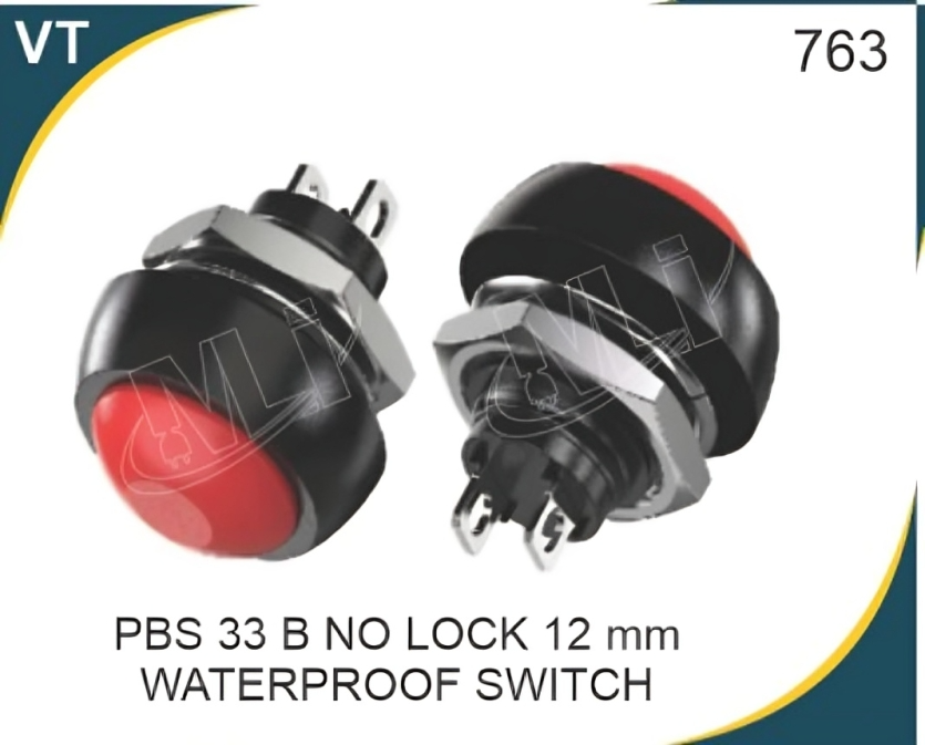NO LOCK 12 MM WATER PROOF SWITCH
