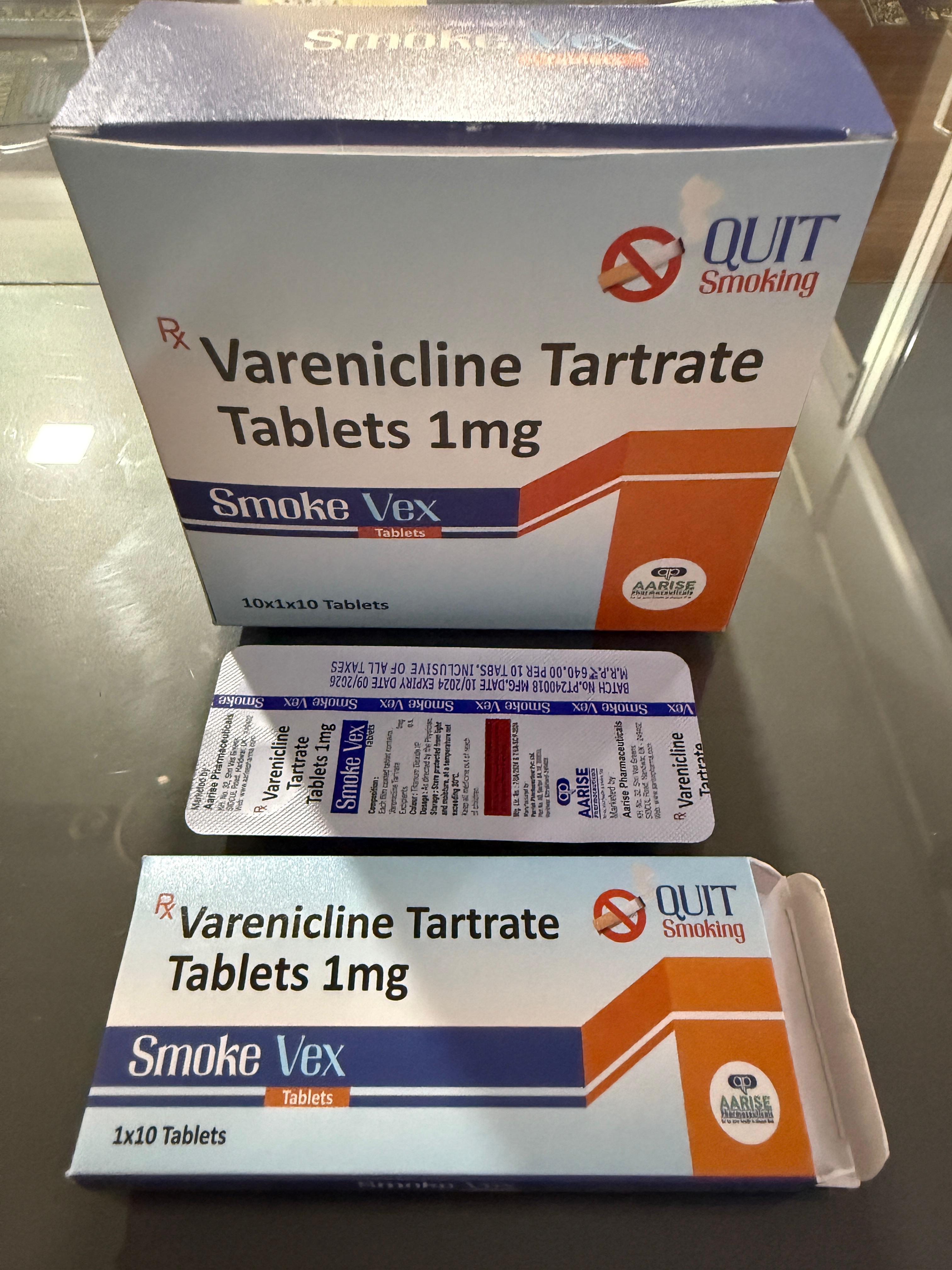 Varenicline Tartrate - Smoke Vex - Drug Type: Specific Drug