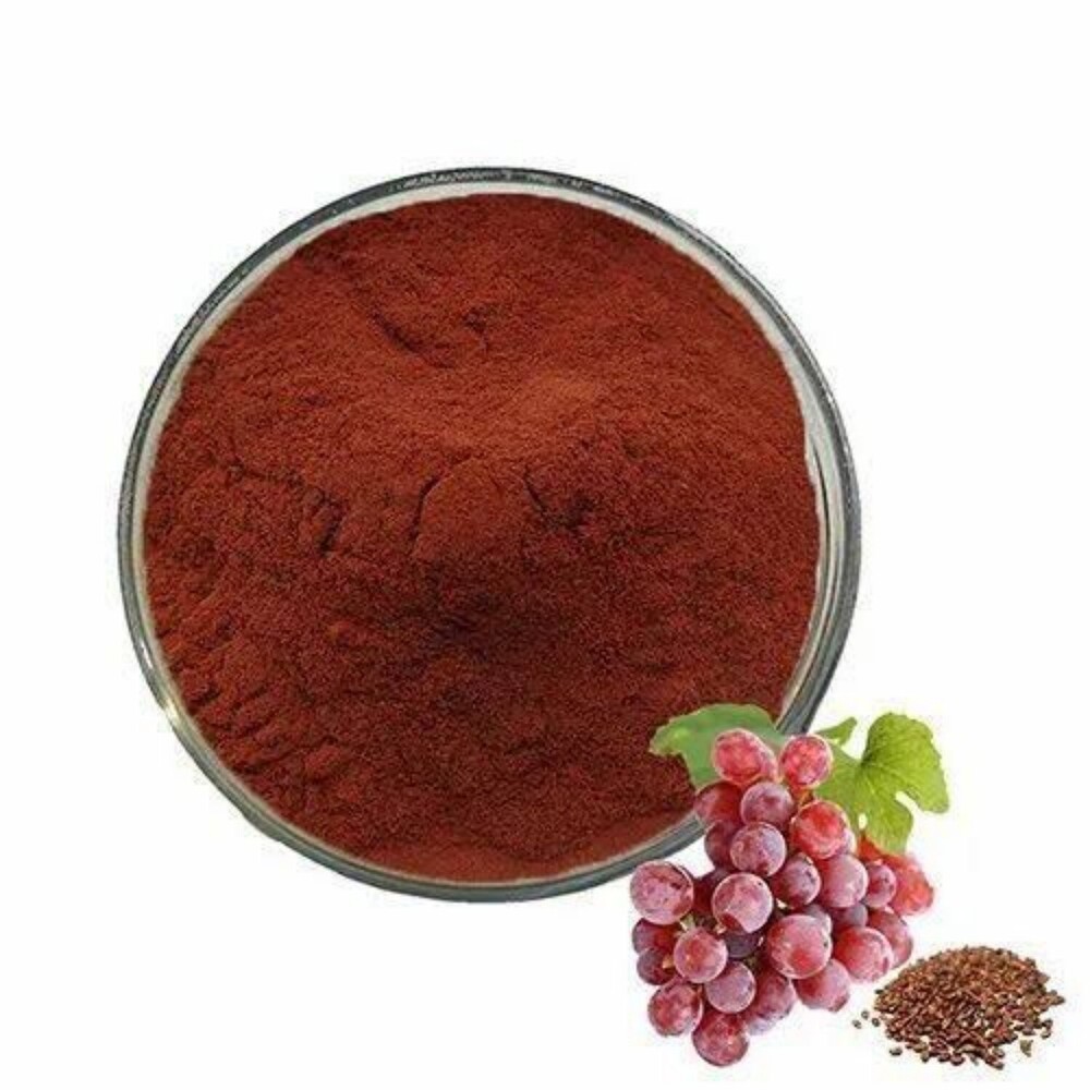 Grape Seed Extract - 95% Proanthocyanidin Content, Red Powder Form | Seed Extract, Water/Ethanol Extraction Method, Bulk/Retail Packaging