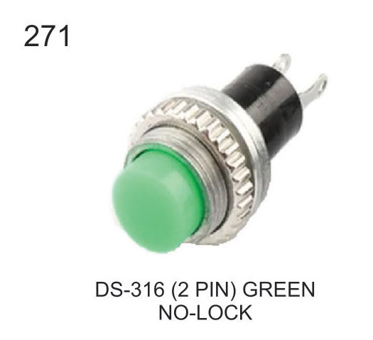 DS 316 2 PIN GREEN NO LOCK