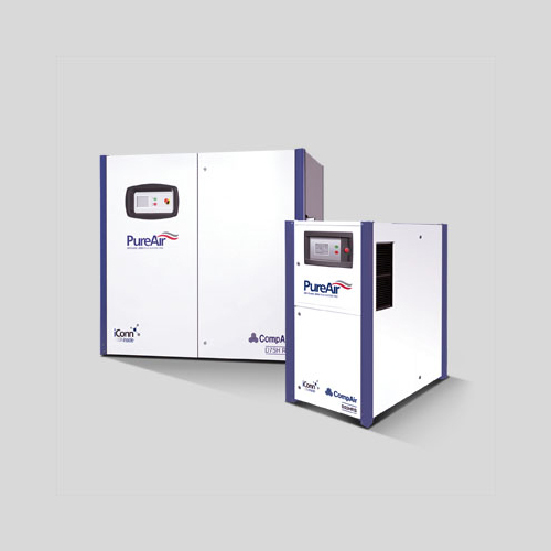 Water Injected Oil Free Rotary Screw Compressor - Color: White