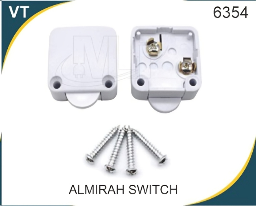 ALMIRAH SWITCH - High-Quality, Standard Size, UV Stabilized, White | Ideal for Industrial Machinery, Security Systems, Automotive Applications
