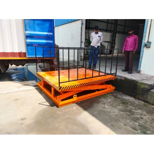 Floor mounted hydraulic scissor lift