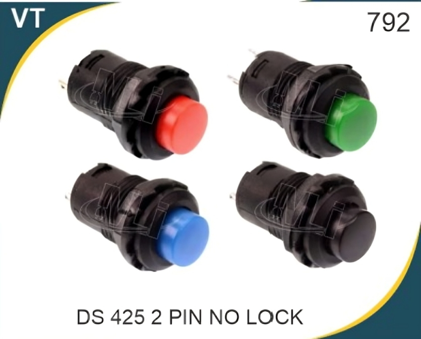 Push Button Switch DS 425 2 Pin No Lock