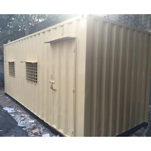 Ms Portable Office Site Cabin - Floor Material: Cement Fiber Sheet With Pvc Vinyl Carpet