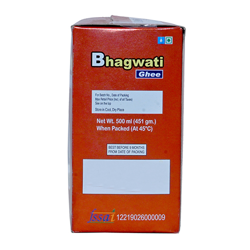 500ml Tetra Pack Bhagwati Ghee