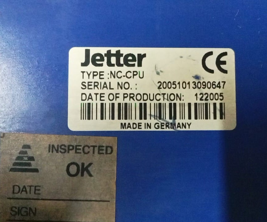 JETTER NC-CPU PLC