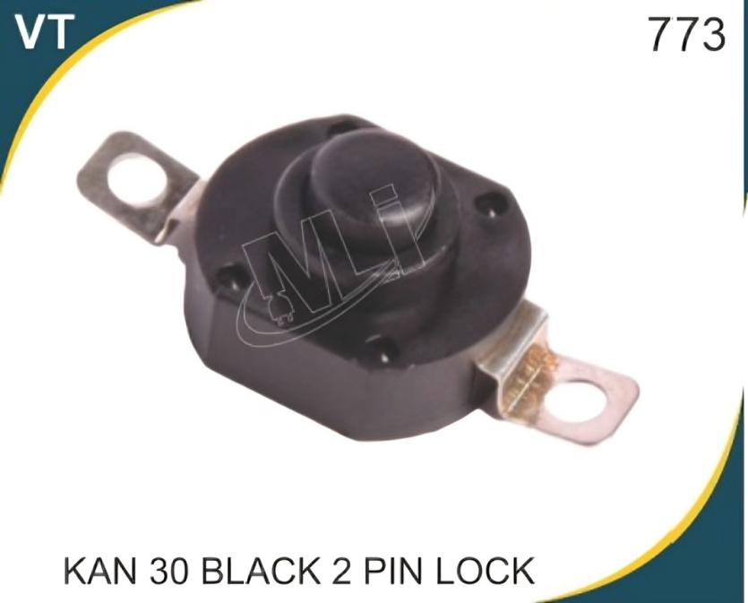 KAN 30 BLACK 2 PIN LOCK-NO-LOCK SWITCH