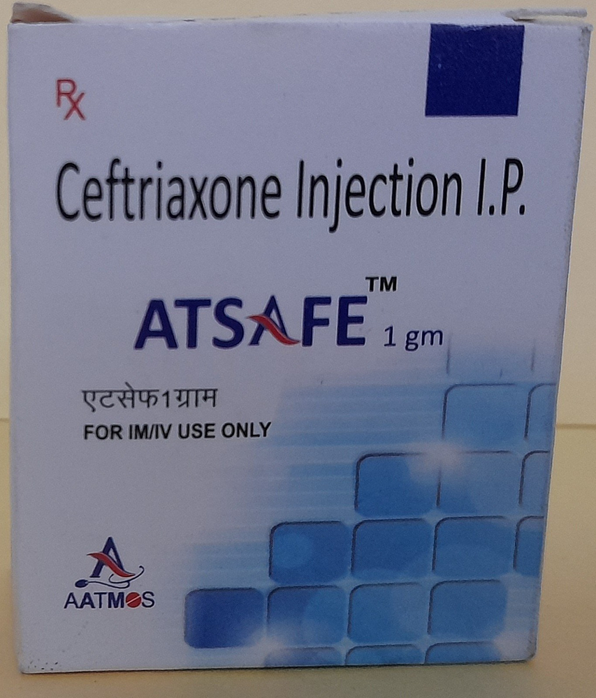 ATSAFE 1G  CEFTRIAXONE INJECTION I.P